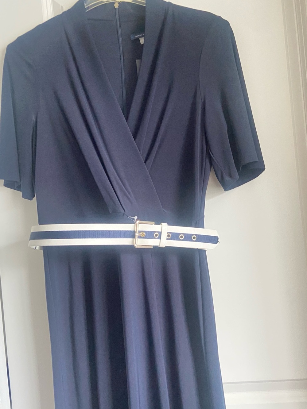 NWT  $159 Tommy Hilfiger Dress Size 12 Color Navy